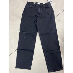 Universal‎ Thread Womens Vintage Straight Jeans Black Distressed Size 12/31L NEW
